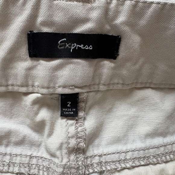 Y2K khaki mini skirt express size 2 - Picture 4 of 7